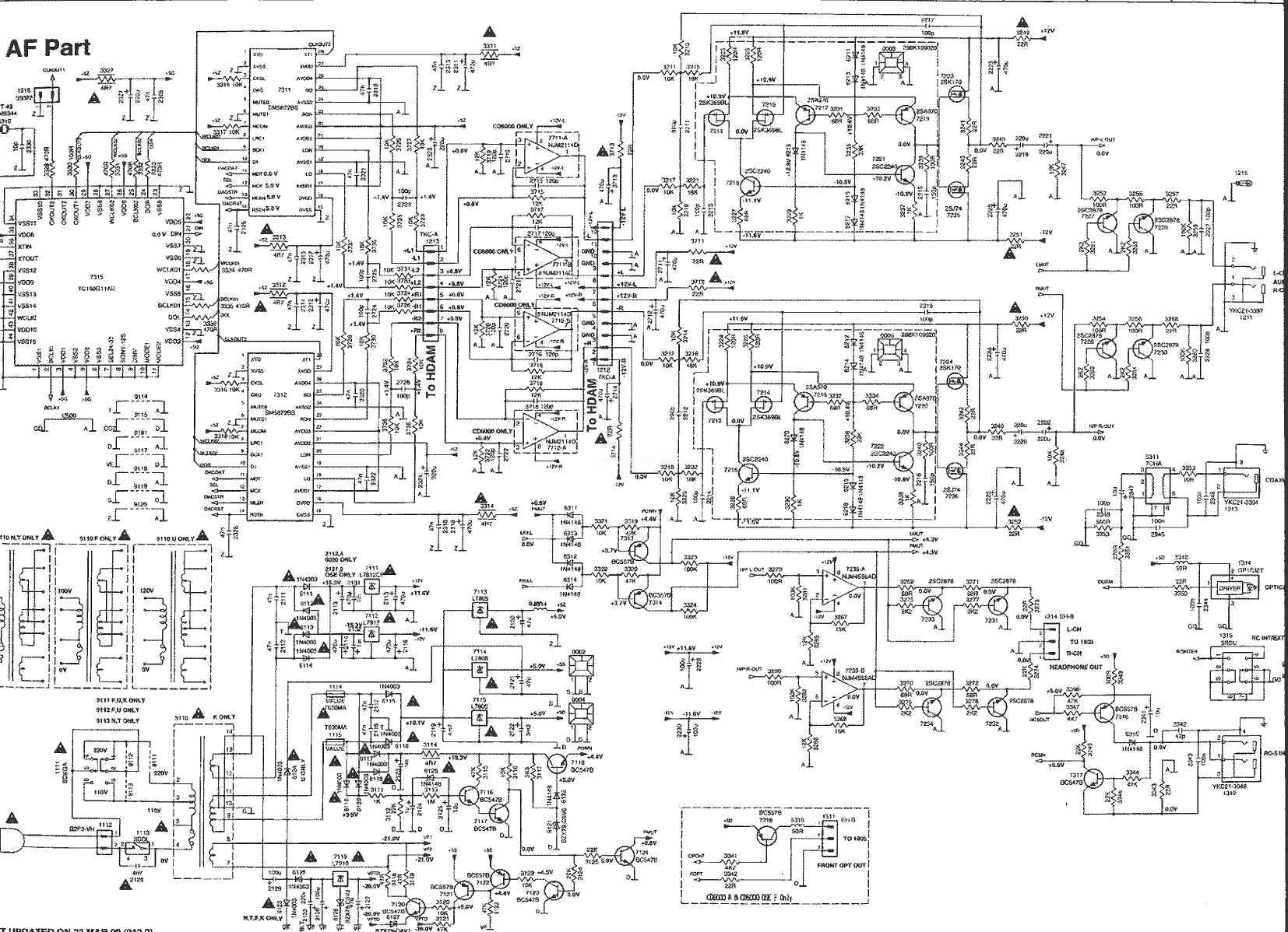 胆机马兰士cd6000唱机dac电路图